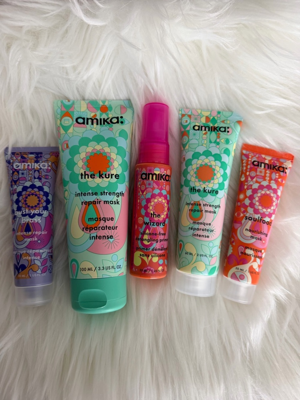 ✨NEW AMIKA TRAVEL SIZE HAIR MASK & DETANGLING SPRAY BUNDLE✨